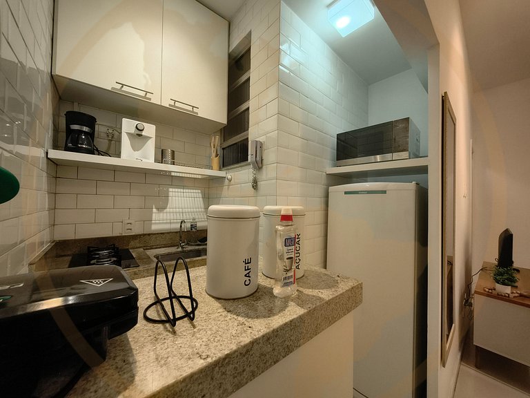 Copacabana: Apartamento equipado na praia