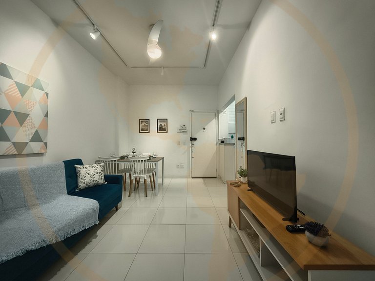 Copacabana: Apartamento equipado na praia