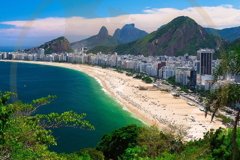 Copacabana: Apartamento equipado na praia