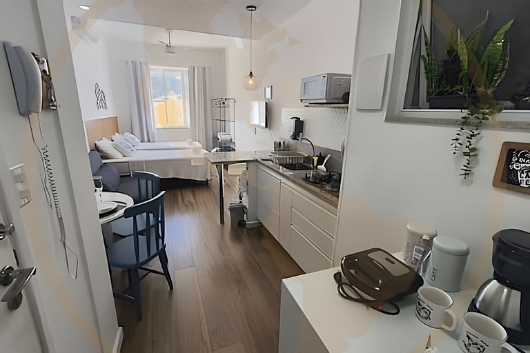 Estúdio Prático e Equipado no Coração de Botafogo