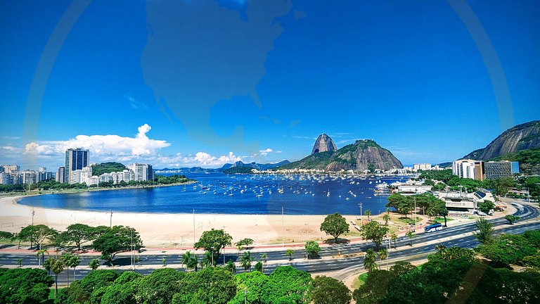 Praia de Botafogo II, shopping, bares e metrô