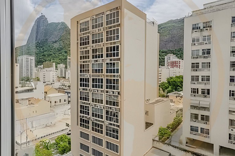 Studio impecável em Botafogo/Vista para o Cristo