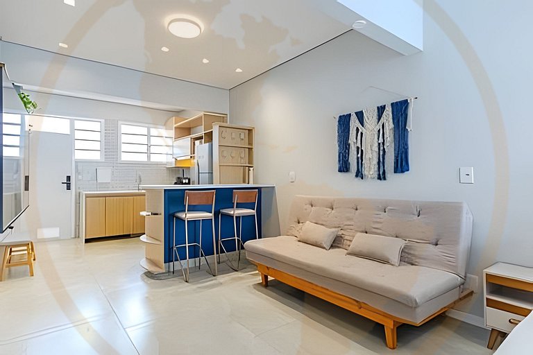 Studio impecável em Botafogo/Vista para o Cristo